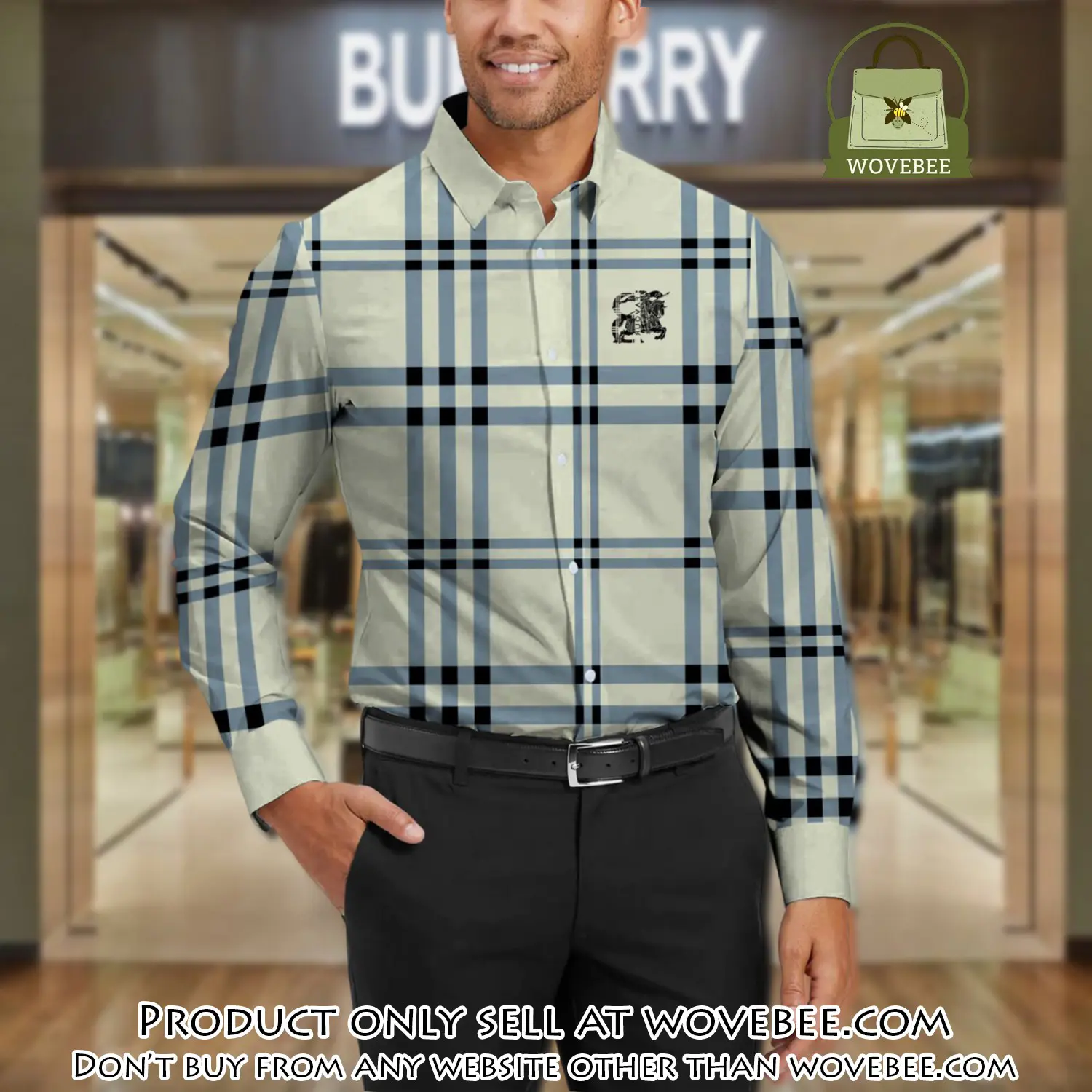 Burberry long sleeves button down shirt for elegant men lsb1013 wvb1047281